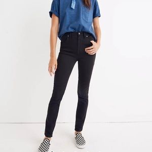 Madewell high rise black jeans comfort stretch edition